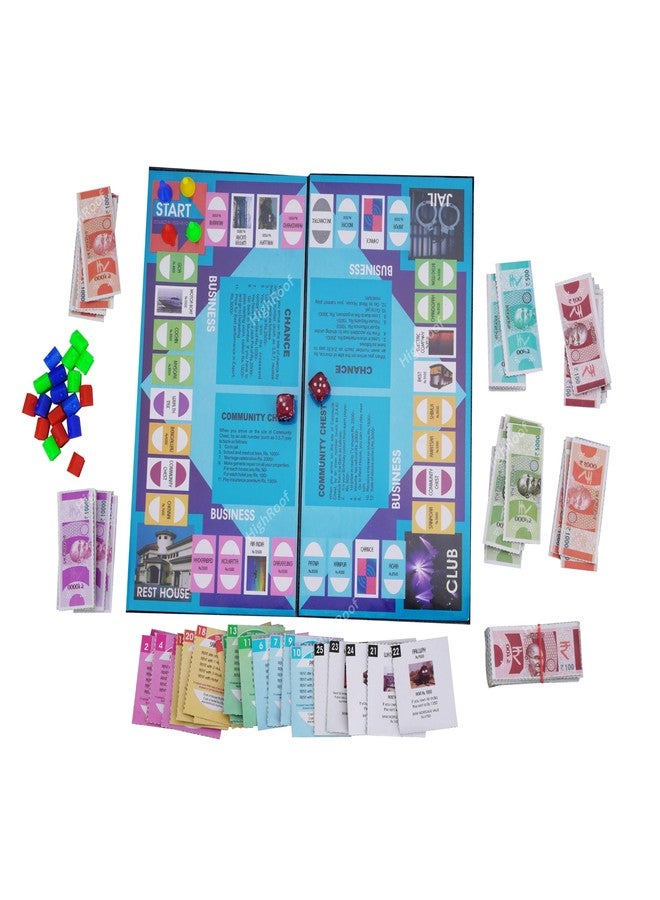HighRoof 3 in 1 Ludo Snake & Ladders Business Board Game Set for Kids - Multicolor Board Game Accessories - Image 2